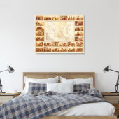 メキシコ民族誌図 キャンバスプリント (インサイチュ (寝室))