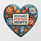 メキシコ民芸ハート ヒスパニック系アメリカ人の文化遺産月間 ウィンドウサイン (シート)
