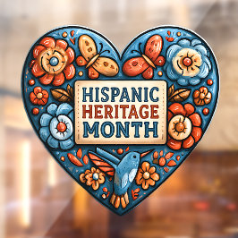 メキシコ民芸ハート ヒスパニック系アメリカ人の文化遺産月間 ウィンドウサイン