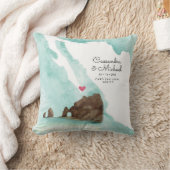 メキシコ水彩地図 |カボ |行き先結婚式 クッション (ブランケット)