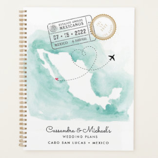 メキシコ水彩地図 |カボ |行き先結婚式 プランナー手帳