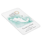 メキシコ水彩地図 |カボ |行き先結婚式 マグネット (右側)