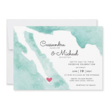 メキシコ水彩地図 |カボ |行き先結婚式