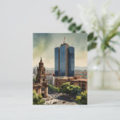 メキシコ水彩画 ポストカード (スタンド正面)