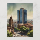 メキシコ水彩画 ポストカード (正面)