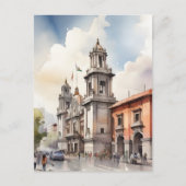 メキシコ水彩画 ポストカード (正面)