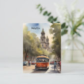 メキシコ水彩画 ポストカード (スタンド正面)