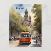 メキシコ水彩画 ポストカード (正面)