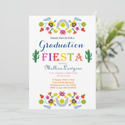 メキシコ法律学校の卒業のパーティの招待状 招待状 (スタンド正面)