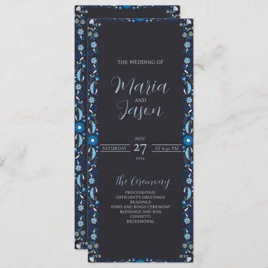 メキシコ海軍ブルーエレガントフローラ結婚ズ プログラム (正面/裏面)