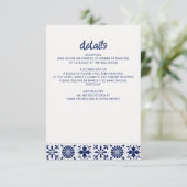 メキシコ海軍ブルータラベラ結婚タイル エンクロージャーカード (スタンド正面)