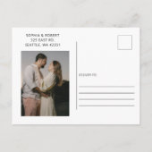 メキシコ海軍ブルータラベラ結婚式の日付を保存 案内ポストカード (裏面)