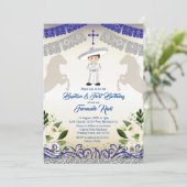 メキシコ海軍ブルーボーイバプテスマと誕生日 招待状 (スタンド正面)