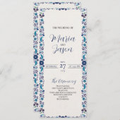 メキシコ海軍白エレガントフローラ結婚ズ プログラム (正面/裏面)