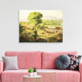 メキシコ渓谷の鉄道、1869年 キャンバスプリント (インサイチュ (リビング))