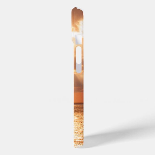 メキシコ湾に沈む日没パーソナルモノグラム Case-Mate iPhoneケース (裏面 / 左)