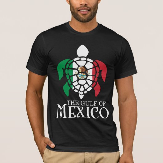 メキシコ湾のウミガメ Tシャツ (正面)