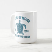 メキシコ湾のカメ コーヒーマグカップ (正面左)