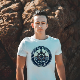 メキシコ湾のクラシックバ航海のッジ Tシャツ