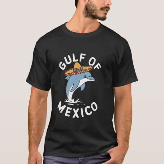 メキシコ湾のソンブレロをかぶったイルカ Tシャツ (正面)