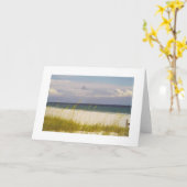 メキシコ湾のビーチ2カード カード (黄色い花)