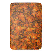 メキシコ湾のフリティリー·パッション·オレンジ·ブラウン·バタフライ バスマット (正面縦)