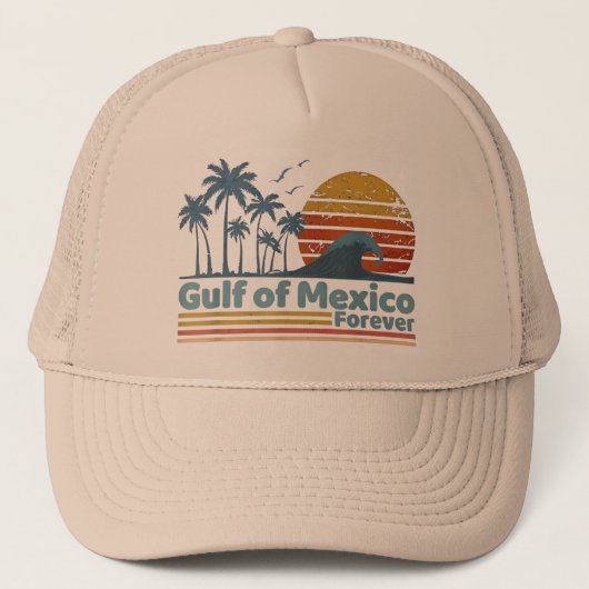 メキシコ湾のヤシ 夏の休暇 メキシコ湾 キャップ (正面)