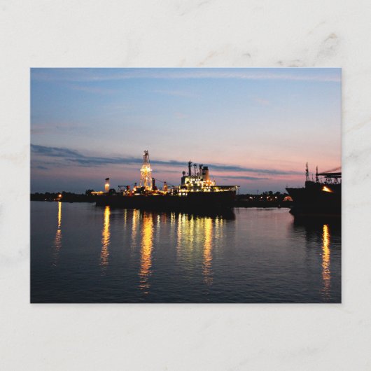 メキシコ湾の夕日 ポストカード (正面)