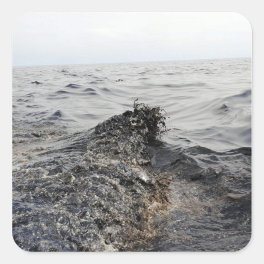 メキシコ湾の油の一部 スクエアシール (正面)