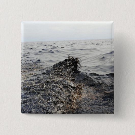 メキシコ湾の油の一部 缶バッジ (正面)