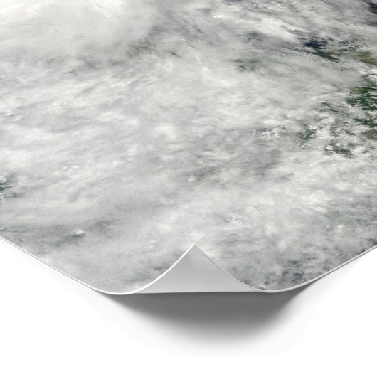 メキシコ湾の熱帯性嵐ハーミン ポスター (角)