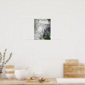 メキシコ湾の熱帯性嵐ハーミン ポスター (キッチン)