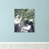 メキシコ湾の衛星観測 キャンバスプリント (インサイチュ (ウッドフロア))