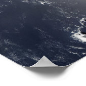 メキシコ湾の衛星観測 ポスター (角)