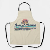 メキシコ湾は塩辛く耐える魚釣り エプロン (正面)