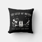 メキシコ湾は塩辛く耐え忍ぶ クッション (正面)