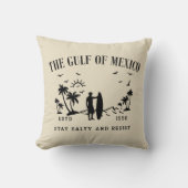 メキシコ湾は塩辛く耐え忍ぶ クッション (正面)