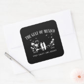 メキシコ湾は塩辛く耐え忍ぶ スクエアシール (封筒)