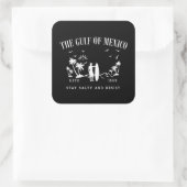 メキシコ湾は塩辛く耐え忍ぶ スクエアシール (バッグ)