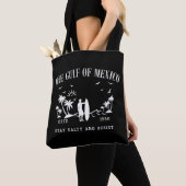 メキシコ湾は塩辛く耐え忍ぶ トートバッグ (クローズアップ)