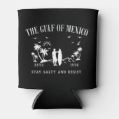 メキシコ湾は塩辛く耐え忍ぶ 缶クーラー (正面)