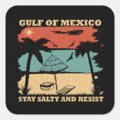 メキシコ湾は抵抗に強い塩辛を保つ スクエアシール (正面)