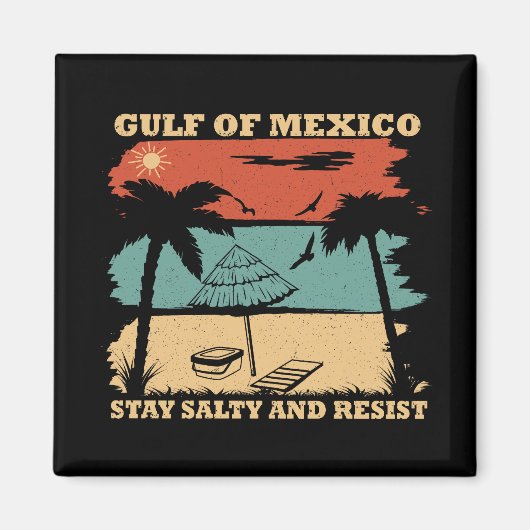 メキシコ湾は抵抗に強い塩辛を保つ マグネット (正面)