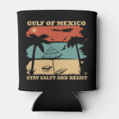 メキシコ湾は抵抗に強い塩辛を保つ 缶クーラー (裏面)