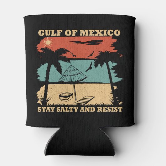 メキシコ湾は抵抗に強い塩辛を保つ 缶クーラー (裏面)