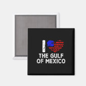 メキシコ湾を永遠に愛しメキシコ湾をハート マグネット (正面/裏面)