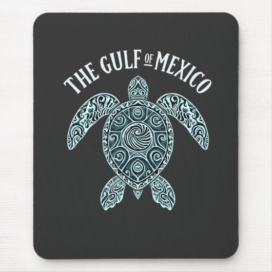 メキシコ湾ウミガメ海ラティーノ マウスパッド (正面)