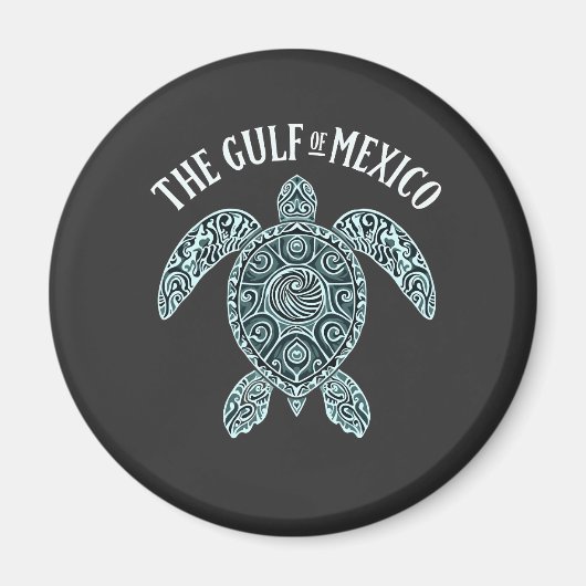 メキシコ湾ウミガメ海ラティーノ マグネット (正面)