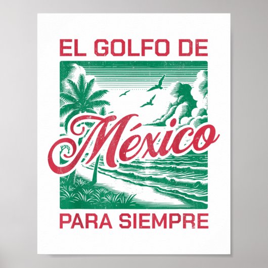メキシコ湾エルゴルフォデメキシコパラサインプレ ポスター (正面)
