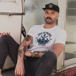 メキシコ湾クラシックの航海のバッジEst.1550 Tシャツ